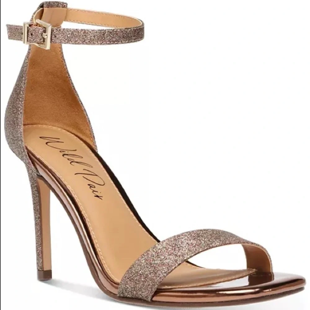 WILD PAIR BETHIE TWO-PIECE DRESS SANDALS BRONZE - Picture 2 of 4